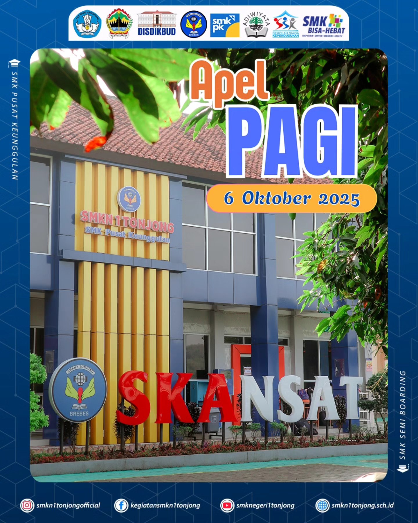 Apel Pagi SMK Negeri 1 Tonjong: Awali Hari dengan Semangat dan Disiplin