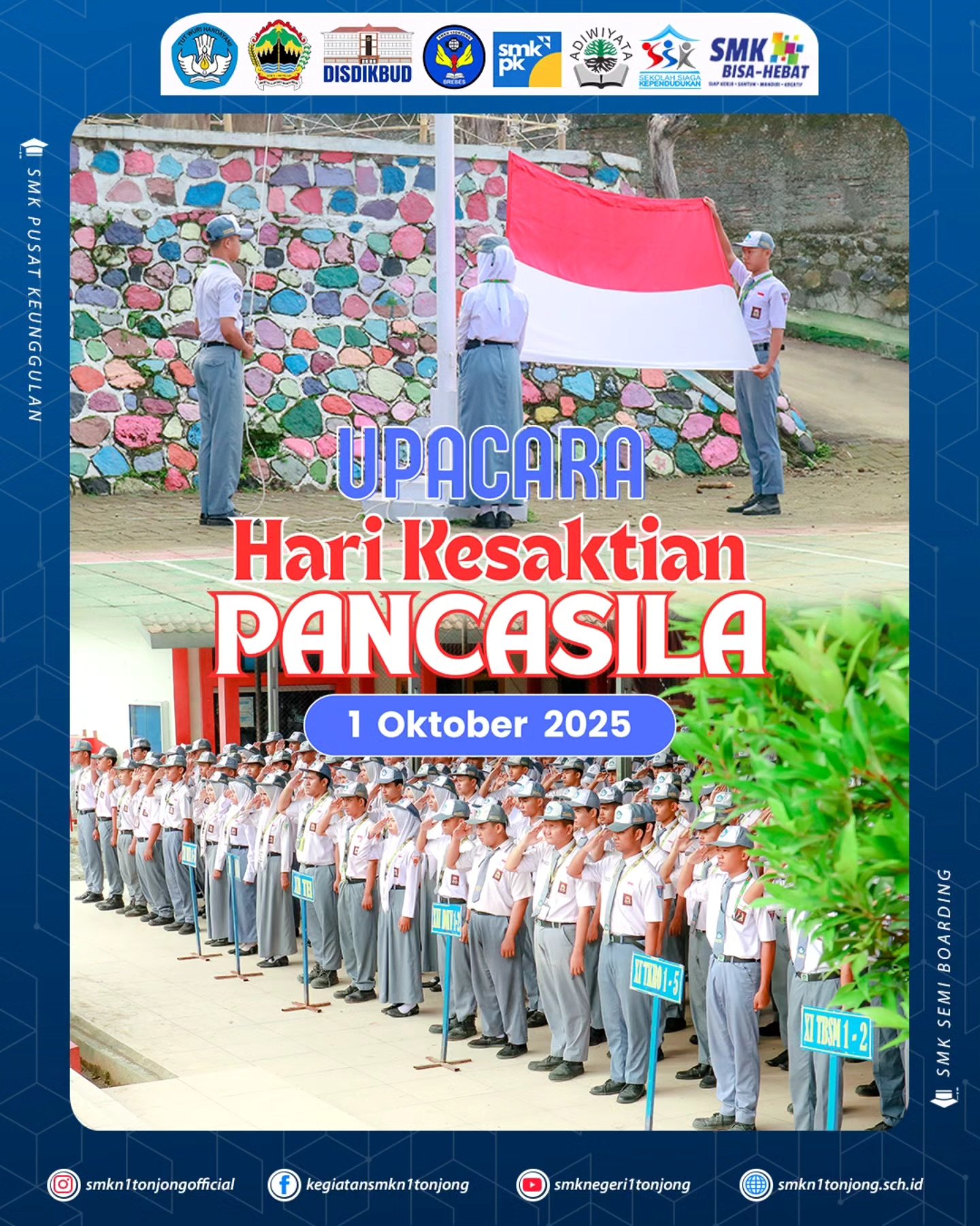 Hari Kesaktian Pancasila di SMK Negeri 1 Tonjong: Wujud Semangat Nasionalisme